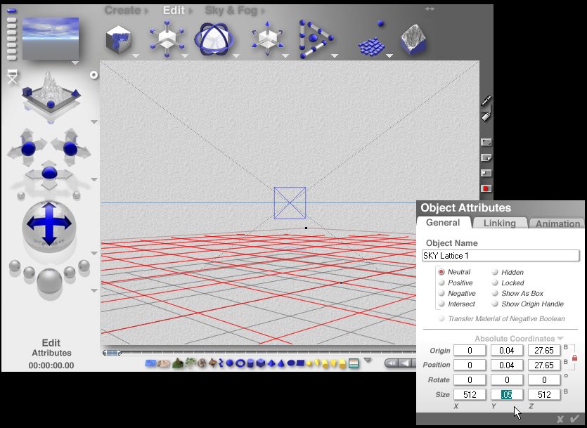 Scale lattice to picture size Keep Y FLAT!